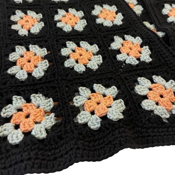 Vintage Granny Square Sweater Cardigan - Picture 4 of 8